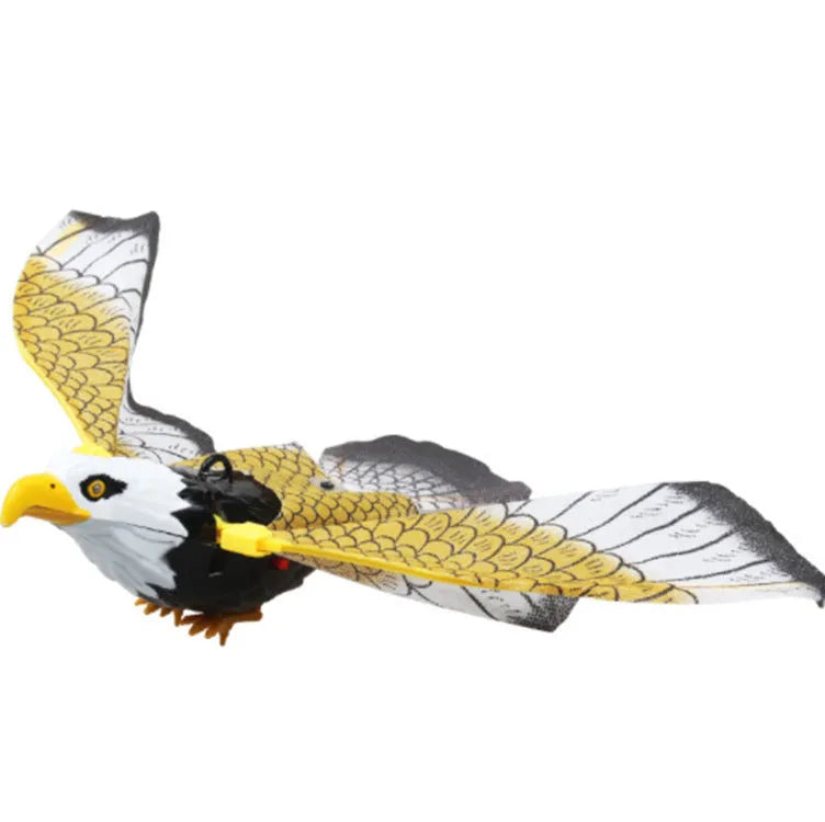 Plastic hanging simulation bird cat toy with rotating action in 25cm or 43cm size