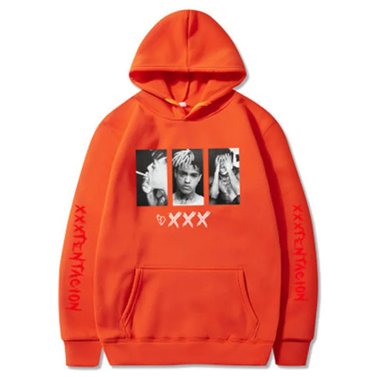 XXXTentacion hoodie sweatshirt, long sleeve polyester hooded pullover in multiple colours