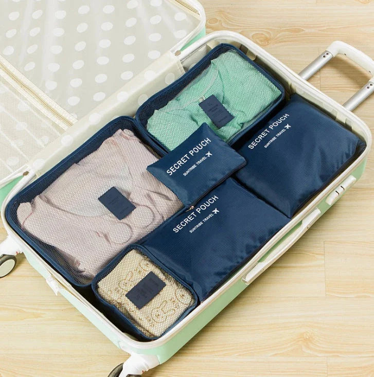 Premium waterproof travel packing cubes in various colors for organized packing and storage