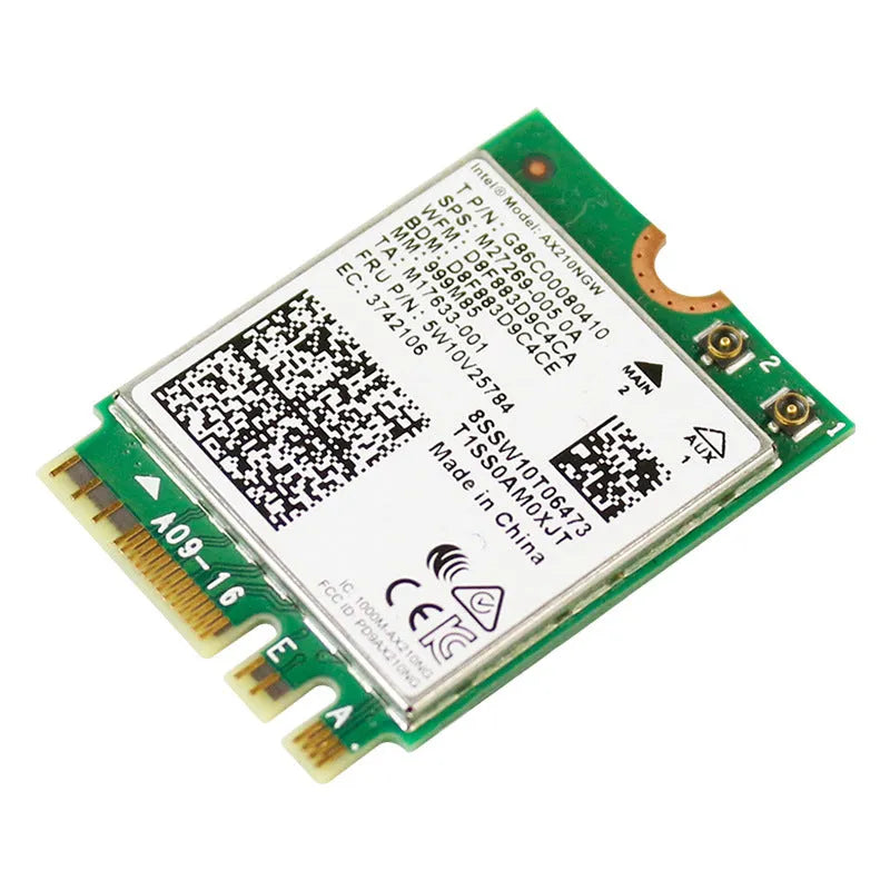 EDUP AX210 green internal Wi-Fi 6E and Bluetooth network card for laptop installation
