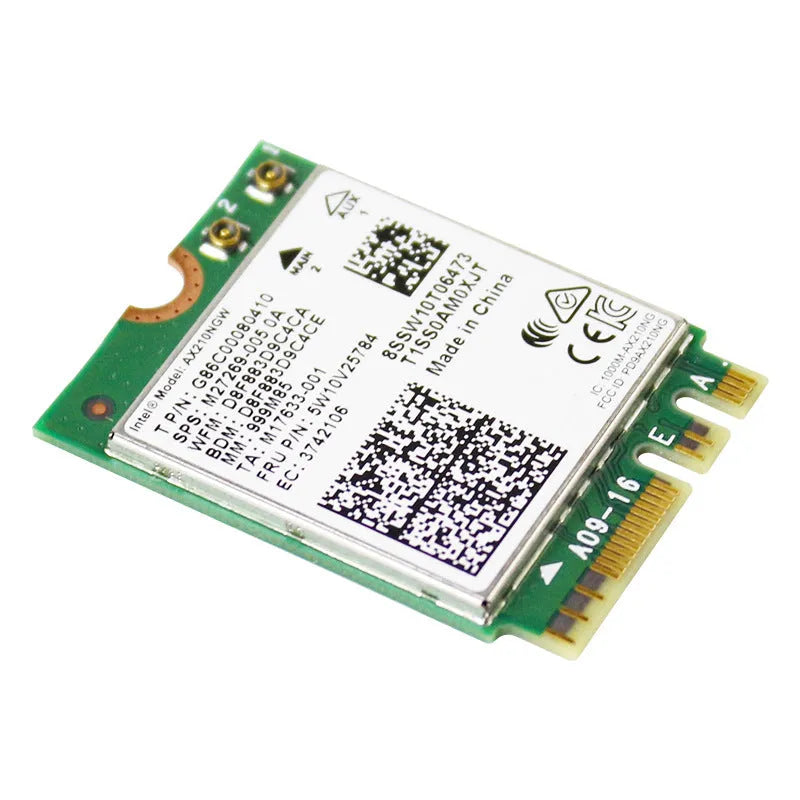 EDUP AX210 green internal Wi-Fi 6E and Bluetooth network card for laptop installation
