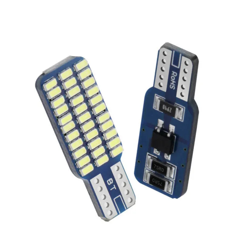 T10 3014 33 SMD LED license plate light, 12V 6.6W 240lm white, 12 x 34mm single-sided car plate lamp