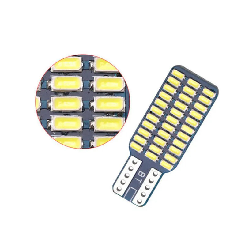 T10 3014 33 SMD LED license plate light, 12V 6.6W 240lm white, 12 x 34mm single-sided car plate lamp