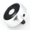 Car multi-function fan clipped onto air-conditioning vent with three-speed adjustable and lighting effect