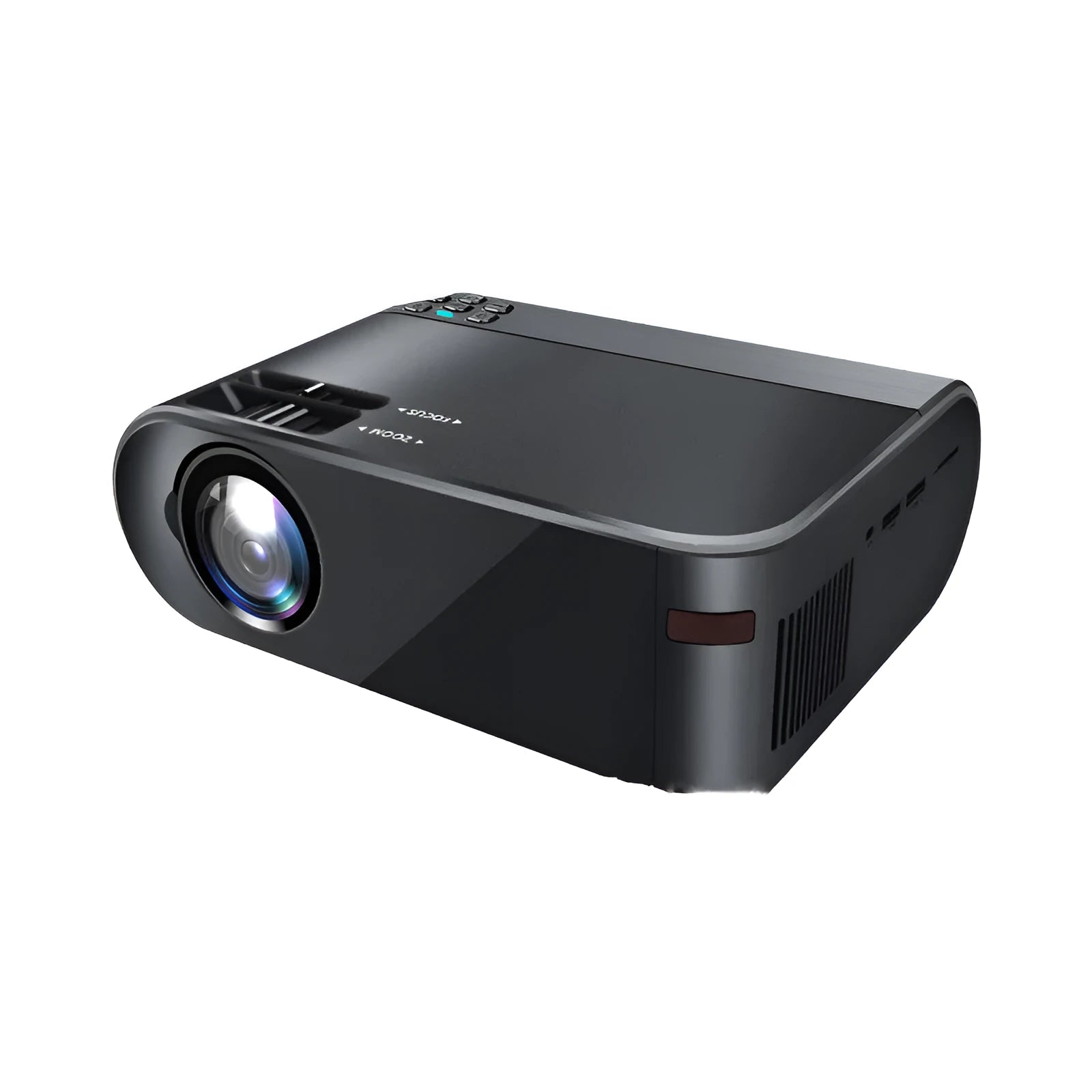 Wireless portable projector with voice control and 8K lens for mobile phone projection