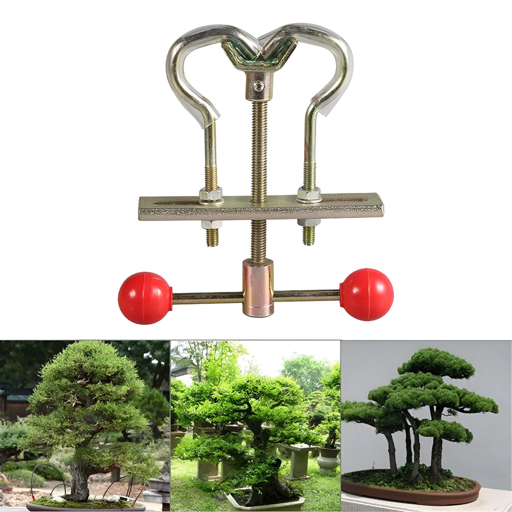 Bonsai wire bender holder made of high carbon steel for shaping potted plant branches