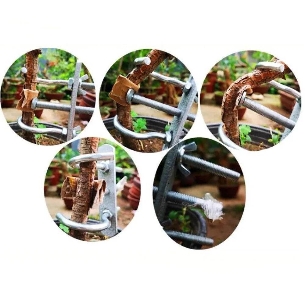 Bonsai wire bender holder made of high carbon steel for shaping potted plant branches