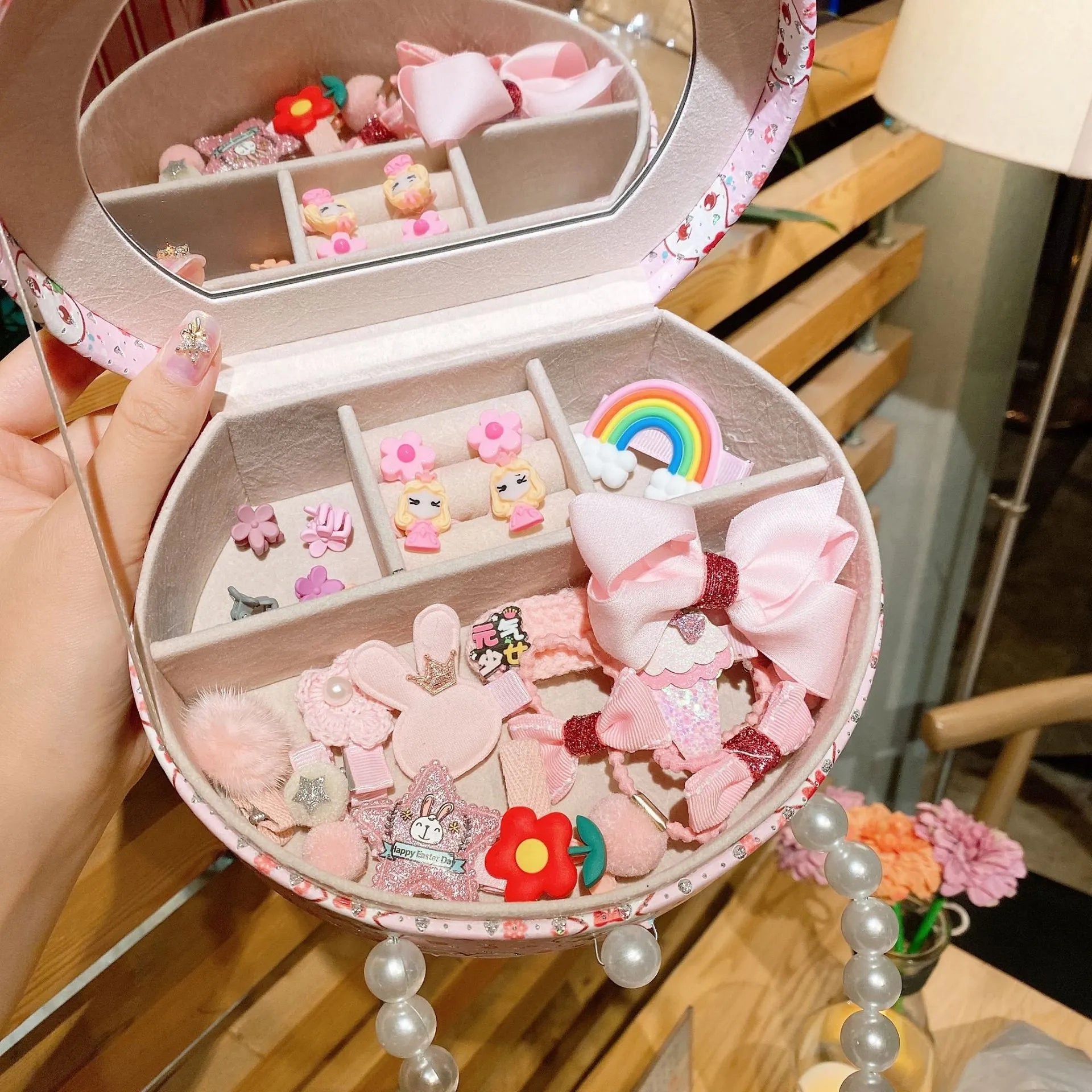 Cocoli children's hair clip princess headdress jewellery set with cartoon character design in gift box