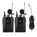 Little Bee X3 wireless lavalier microphone system in matte black with clip-on transmitter and receiver