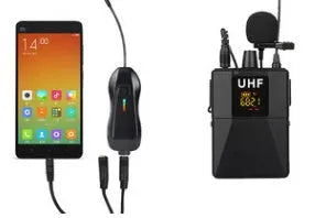 Little Bee X3 wireless lavalier microphone system in matte black with clip-on transmitter and receiver