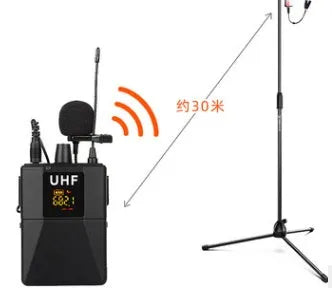 Little Bee X3 wireless lavalier microphone system in matte black with clip-on transmitter and receiver