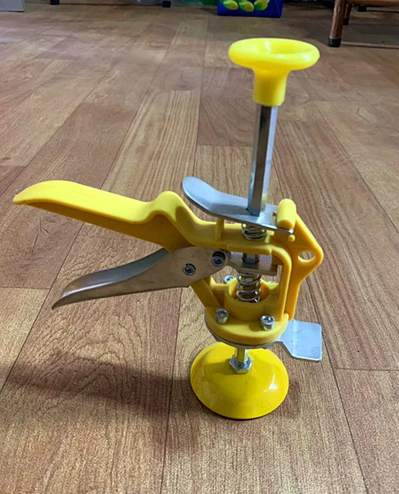Metal tile raising positioner tool for adjusting tile height during installation