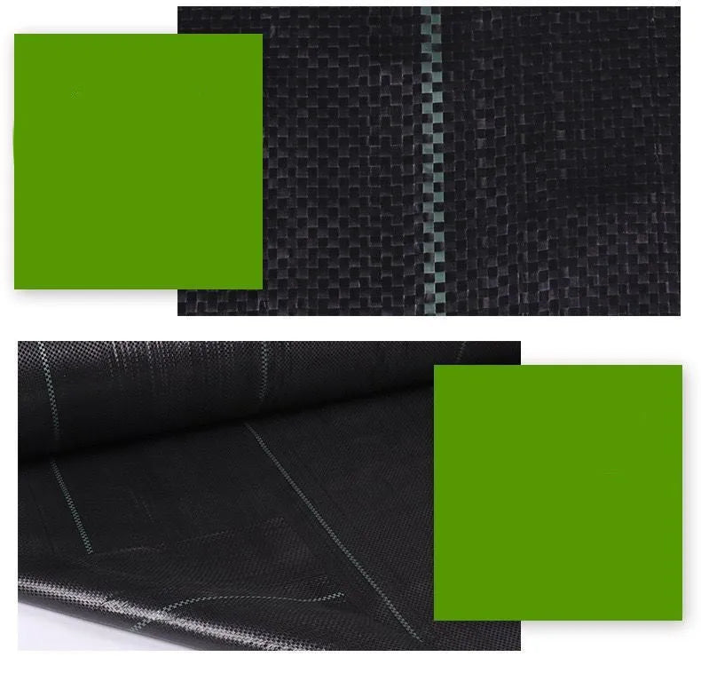 Black polyethylene composite woven weed-proof cloth for greenhouse and farmland shading