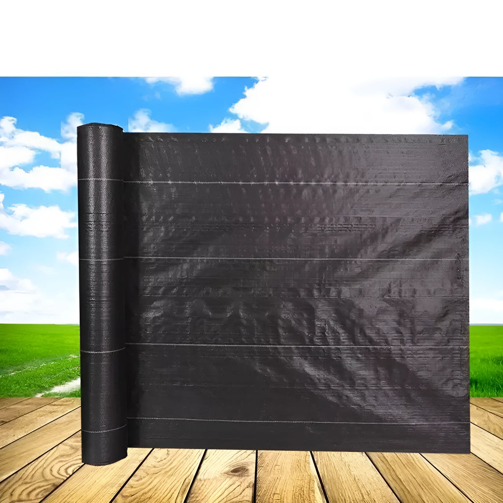 Black polyethylene composite woven weed-proof cloth for greenhouse and farmland shading