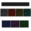 Black wireless Bluetooth 3.0 keyboard with QI charging pad, 7 backlight colours, slim aluminium design, 550mAh battery