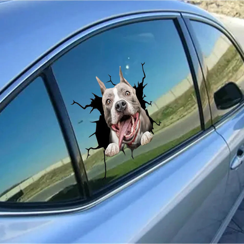 Creative simulation pet decoration car stickers paper material 20x30cm pack