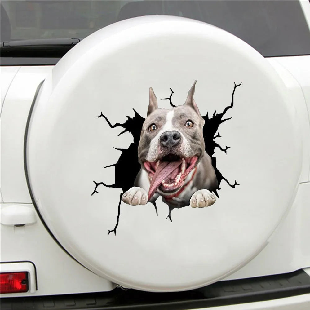 Creative simulation pet decoration car stickers paper material 20x30cm pack