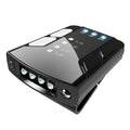 USB rechargeable fishing headlight with clip attachment and power indicator display