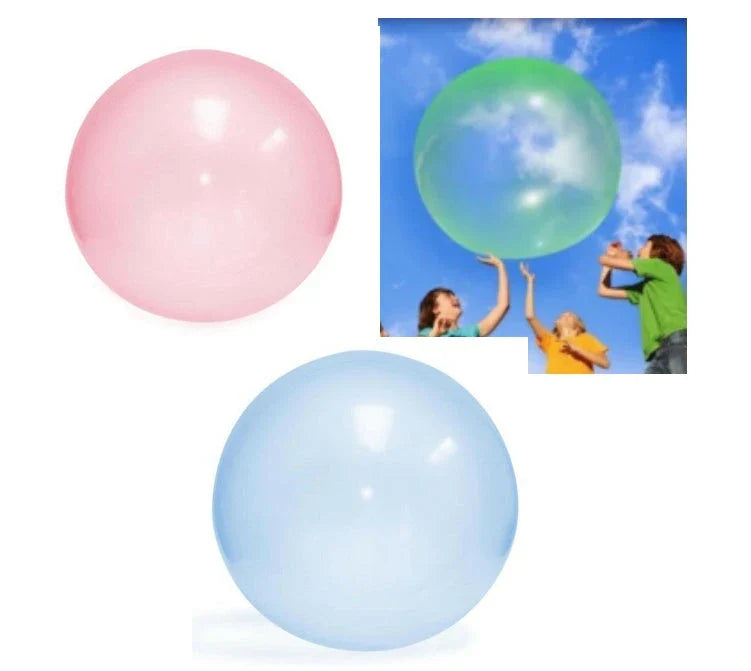 Jumbo inflatable bouncy balls in various vibrant colors for indoor and outdoor fun