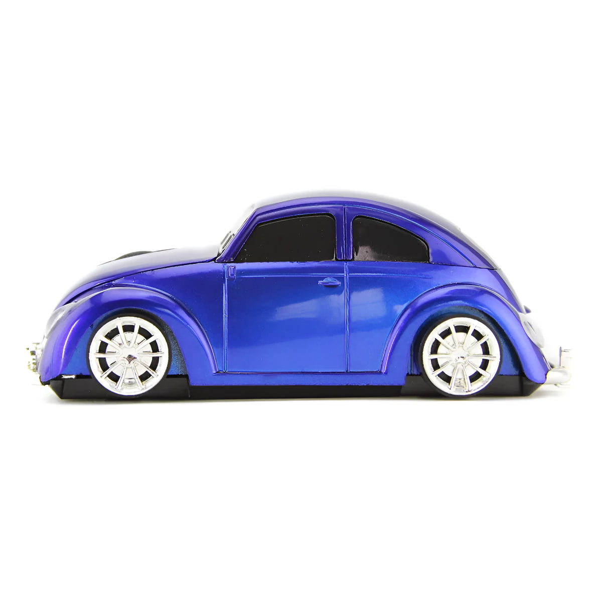 2.4g wireless optical mouse with beetle-shaped ergonomic design in black colour