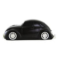 2.4g wireless optical mouse with beetle-shaped ergonomic design in black colour
