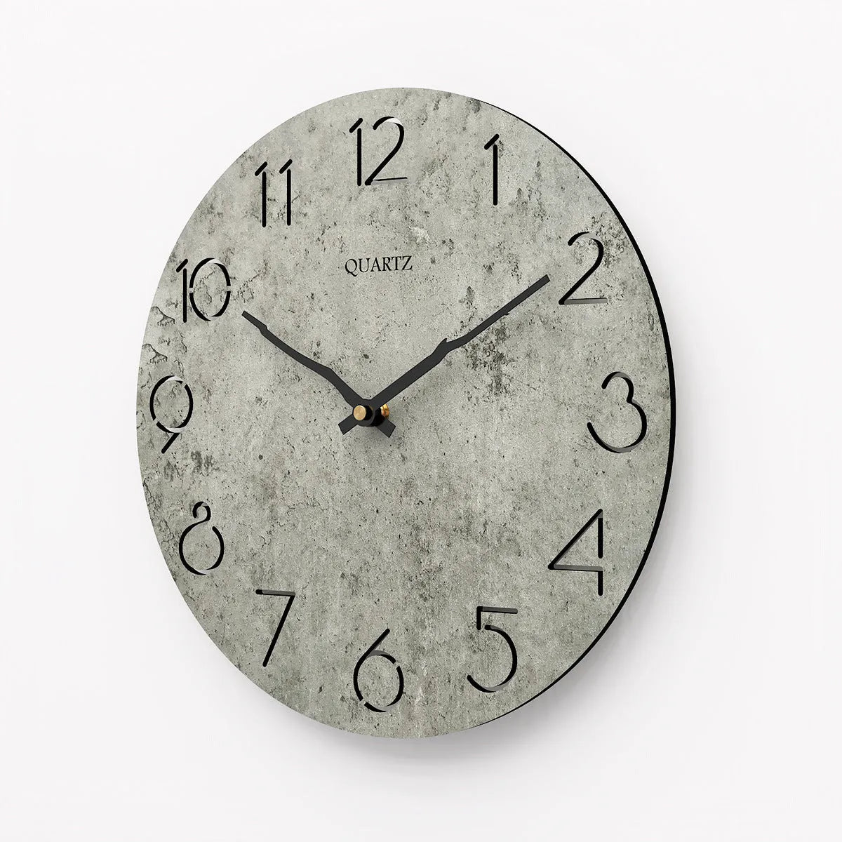 European style modern wall clock in grey colour for living room decor