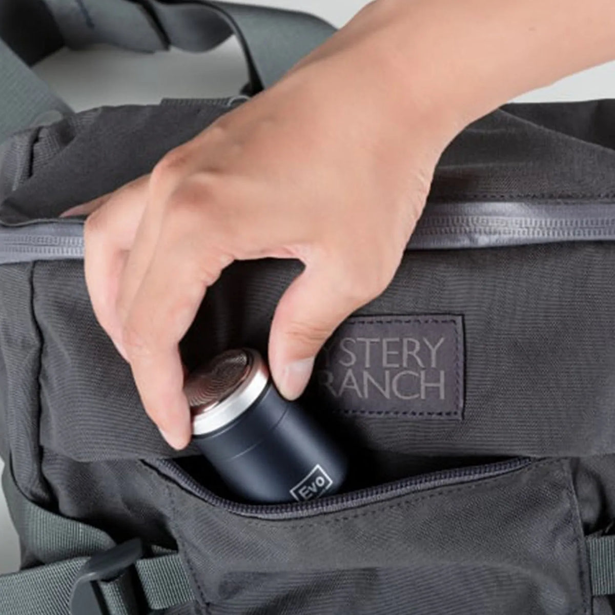 Space blue electric portable shaver with rotary 3 heads, Type-C charging, 6000 RPM speed, and 70g lightweight body