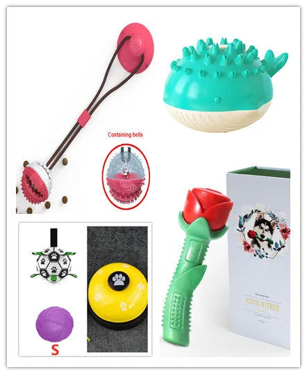 Summer electric floating swimming pet bathing water spray dog toy in yellow with molar bumps and waterproof design