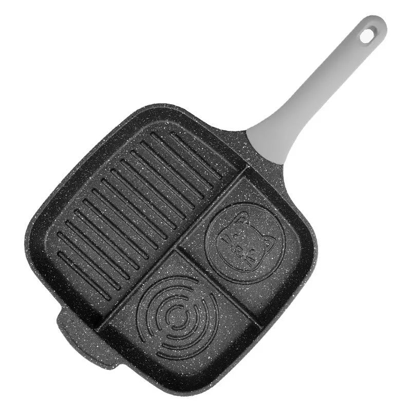 Green 26cm non-stick breakfast frying pan with Bamboo Bluestone finish and composite bottom