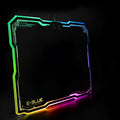 Black Yibo EMP013 hard gaming mouse pad 365x265mm on desk