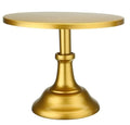 Three-tier dessert table tray with short, medium, and high 25cm diameter sections in gold colour