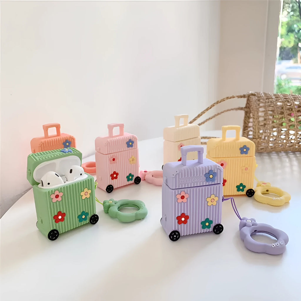 Silicone flip cover for Apple AirPods charging case in six colour options