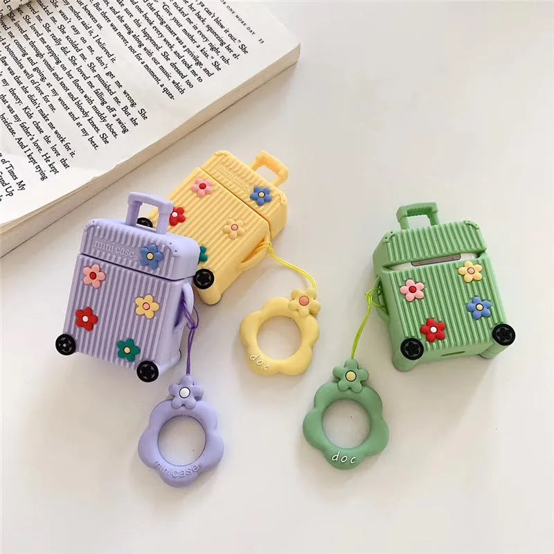 Silicone flip cover for Apple AirPods charging case in six colour options