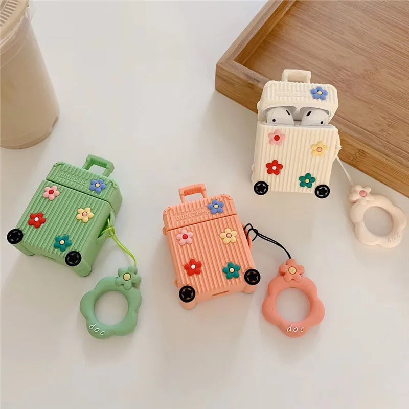Silicone flip cover for Apple AirPods charging case in six colour options