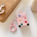 Silicone flip cover for Apple AirPods charging case in six colour options