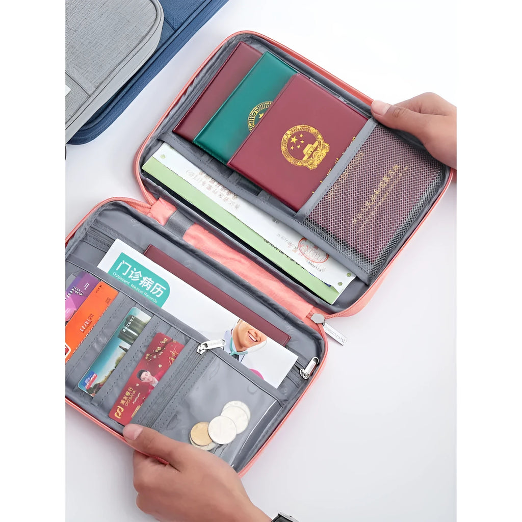 Waterproof cationic fabric passport cover in multiple colours with small and large size options