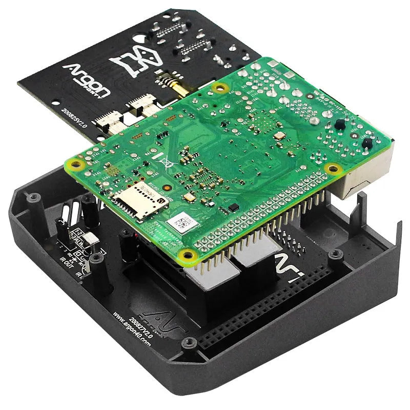 Aluminium case with cooling fan for M.2 hard drive expansion board protection