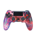 PS4 controller protective case in wood pattern design showing dimensions of 165mm length