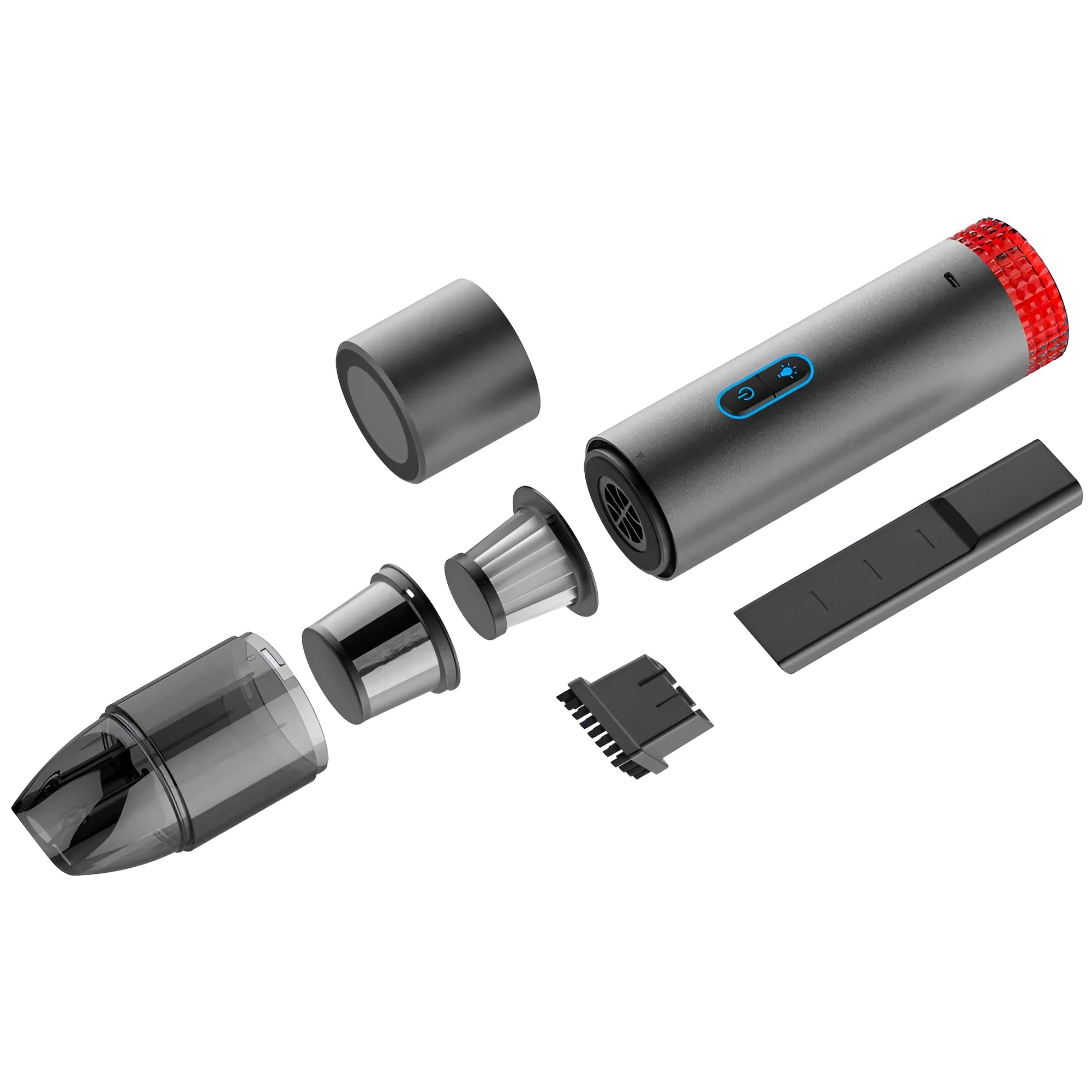 V6 portable wireless handheld car vacuum cleaner with LED lamp