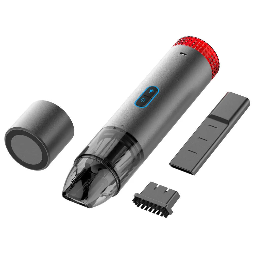 V6 portable wireless handheld car vacuum cleaner with LED lamp