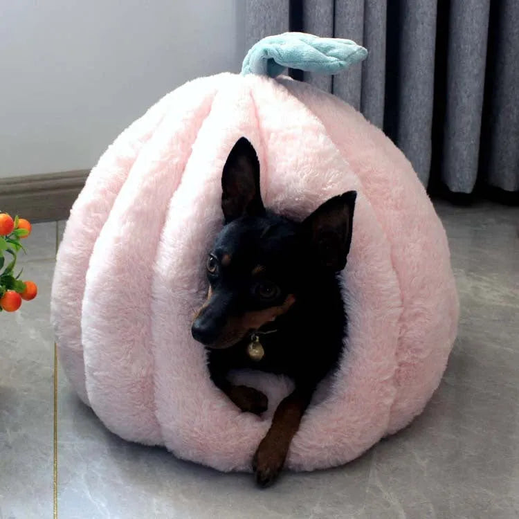 Grey thickened cloth pet kennel house for dogs and cats, removable washable design