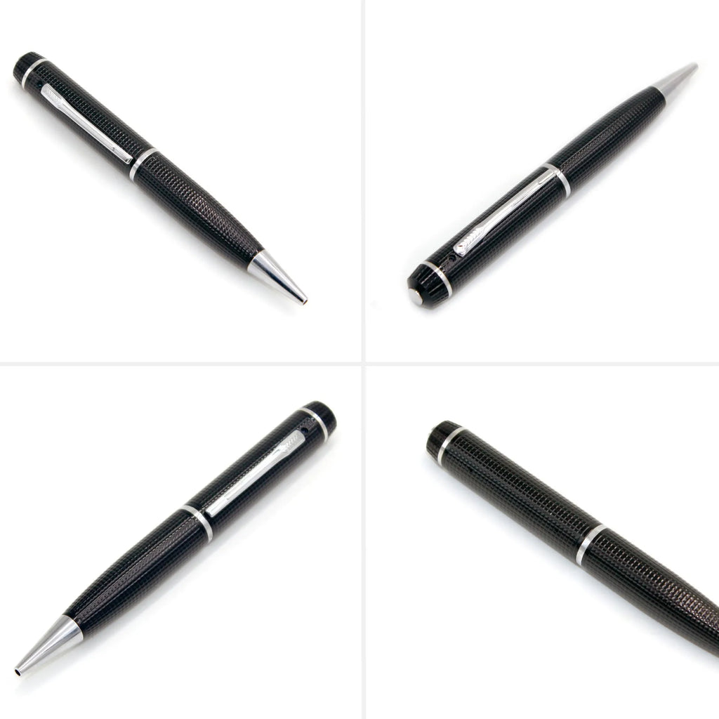 USB conference recorder pen in gold or grey, 53g, pen-style digital voice recorder without memory card