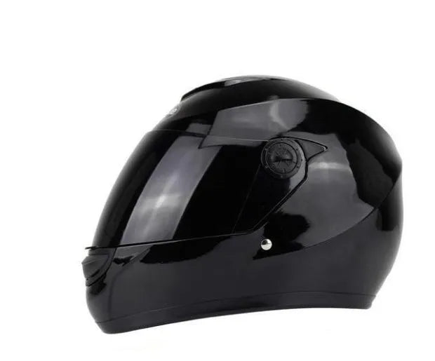 Electric motorcycle full face helmet ABS anti-fog winter covering protective helmet