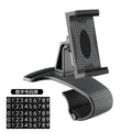 Snap-on plastic car phone holder clip for dashboard mounting