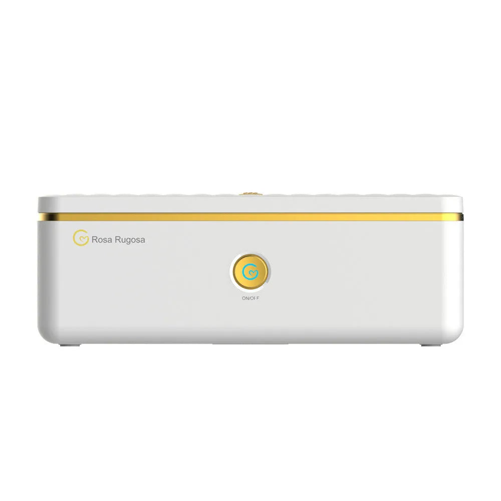 White multifunctional UV ozone underwear disinfection box with mechanical timer, USB powered, 5 V rated voltage
