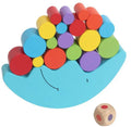 Yellow and blue Moon themed wooden balance stacking game toy for toddlers aged 2-4 years.