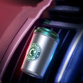 Silver alloy coffee cup shaped solid perfume seat for Gulong fragrance with natural plant extract