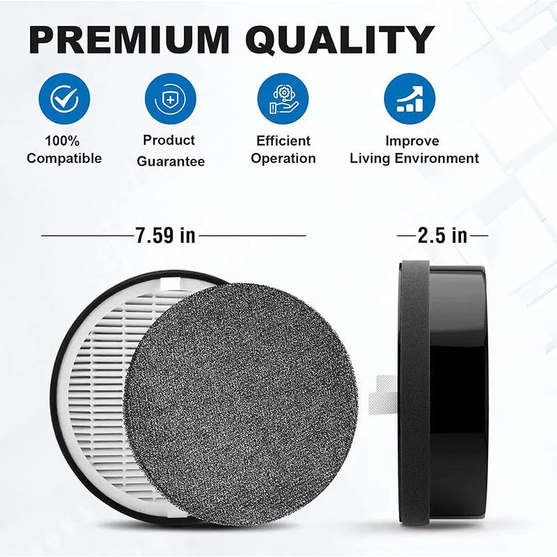 Levoit LV-H132 air purifier replacement filter accessory set with washable cotton.