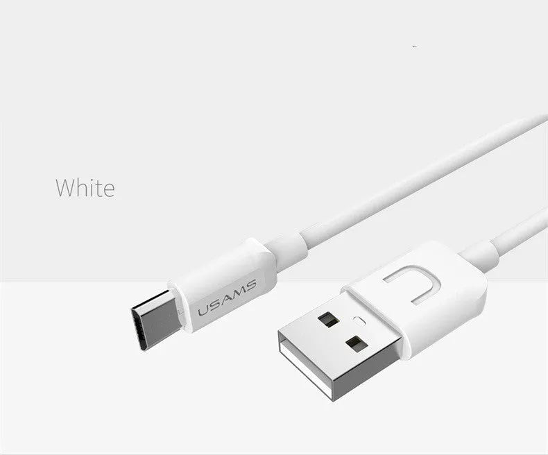1 metre USB charging cable for Android phones in five colour options