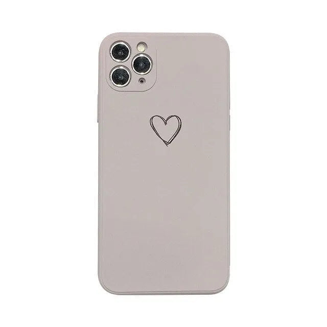 Silicone phone case for Apple iPhone in various colours showing TPU construction